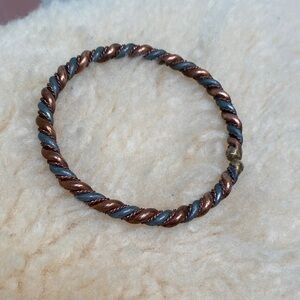 Vintage Copper and Metal Twisted Bracelet
